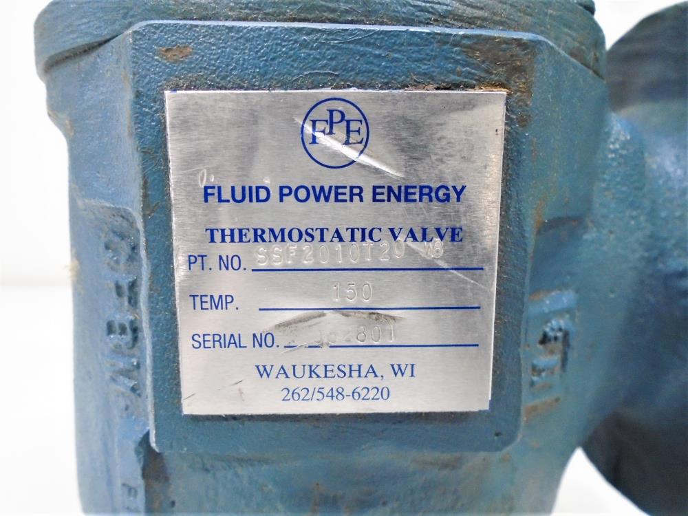 Fluid Power Energy 2" CF8M  3-Way Thermostatic Control Valve, SSF2010T20 W8